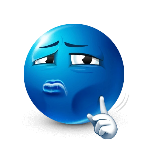 Mewing-Blue-Emoji