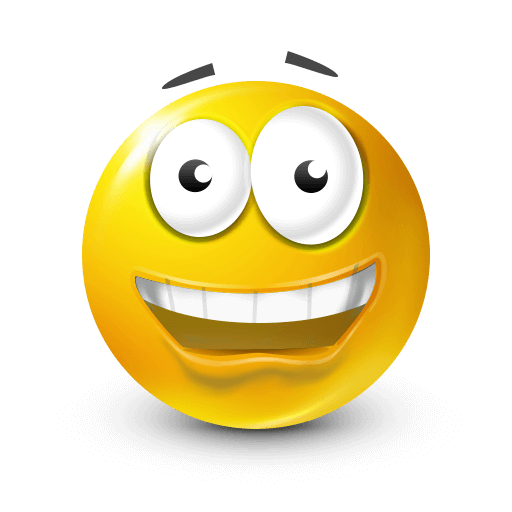 Yellow Crazy Smile Emoji