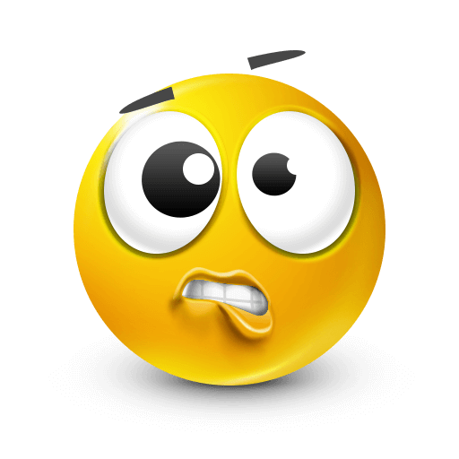 Goofy Yellow Face Emoji