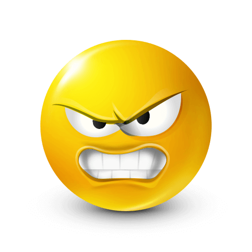 Yellow Growling Face Emoji