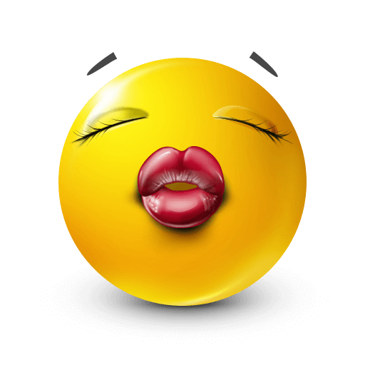 Yellow kissy face Emoji
