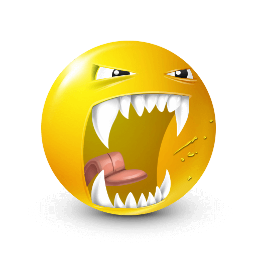 Roaring Yellow Monster Emoji