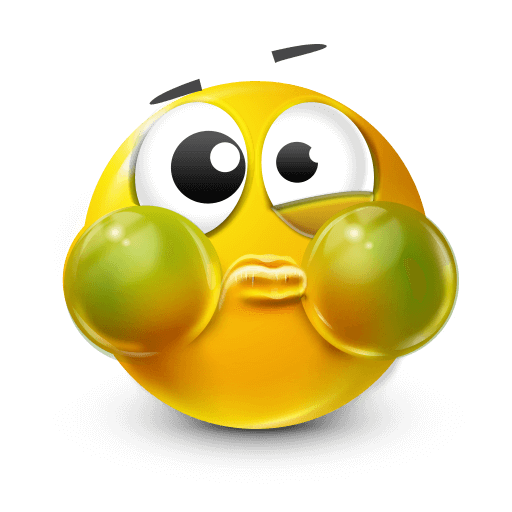 Green-faced Yellow Emoji
