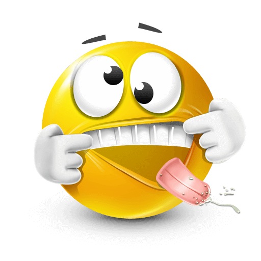 Yellow Wacky Face Emoji