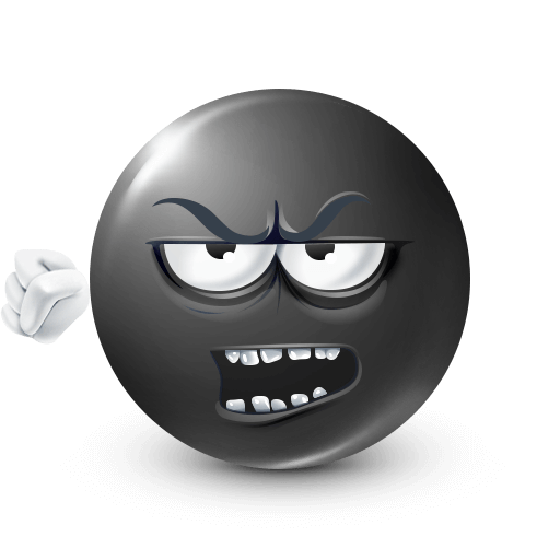 Grumpy Old Man with Raised Fist Emoji