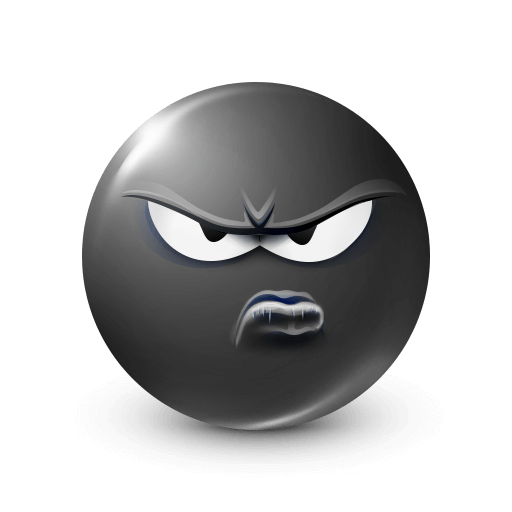 Frustrated Black Emoji