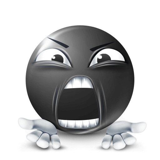 Arguing Black Emoji