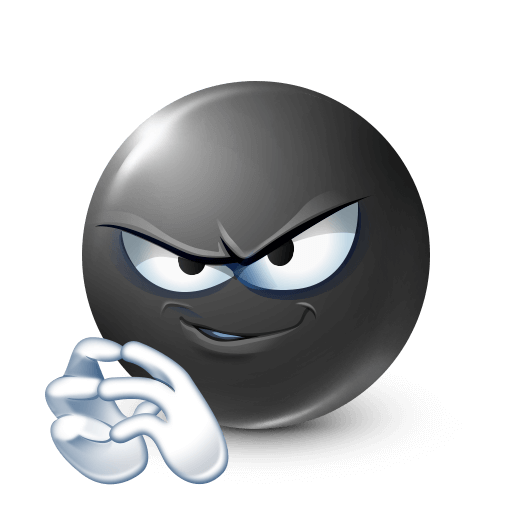 Sneaky Black Emoji