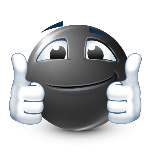  Black Emoji Giving Double Thumbs Up