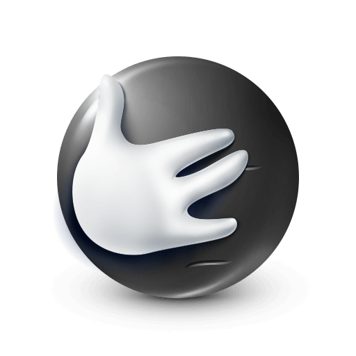 Facepalm Gesture in Black Emoji Style