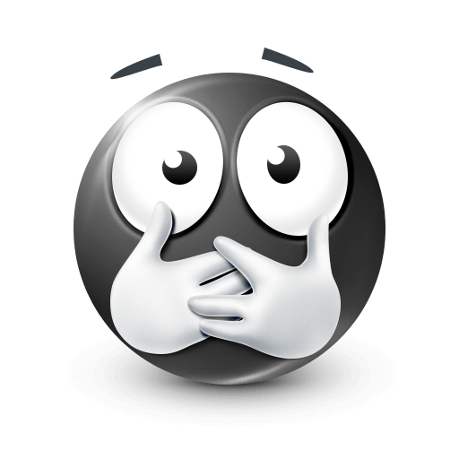 Freaking Out Black Emoji