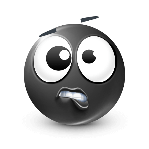 Silly Blue Face Emoji