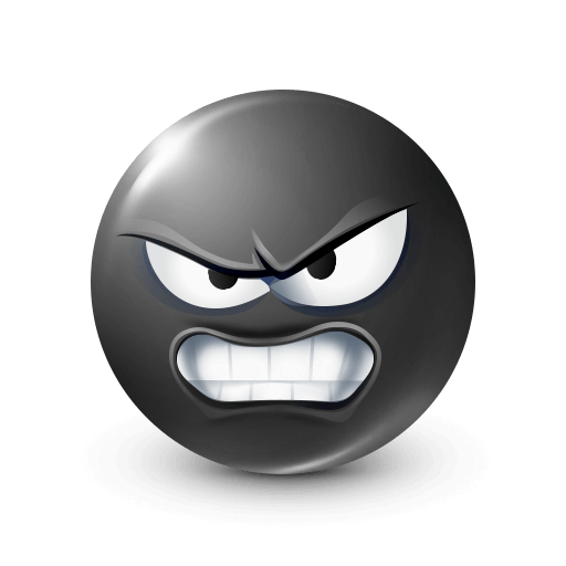 Angry Black Face Emoji