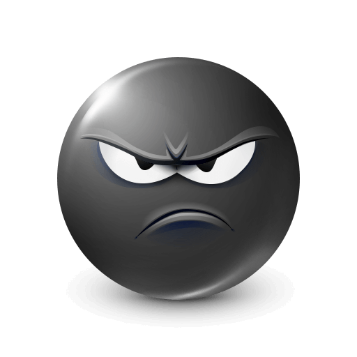 Sad Black Face Emoji