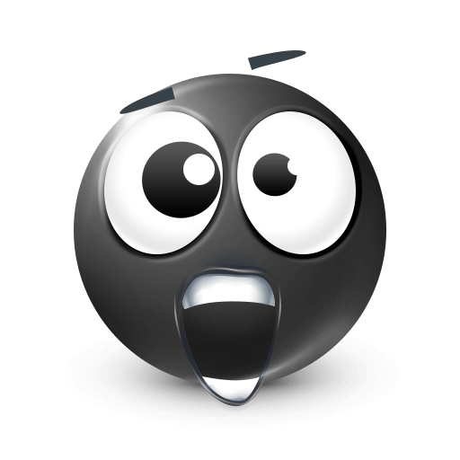 Surprised Black Emoji