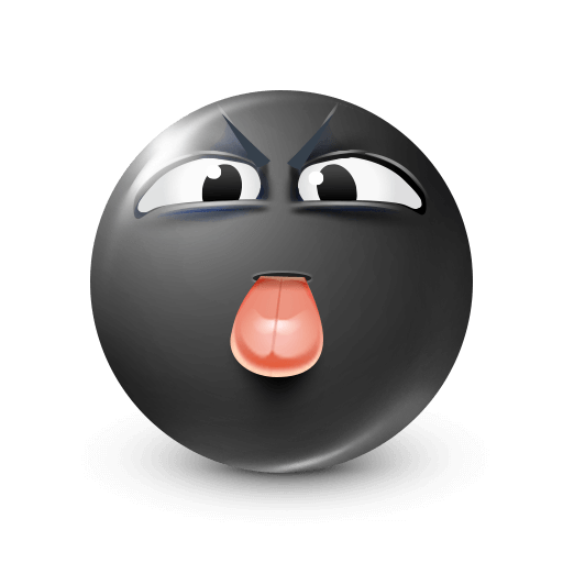 Playful Blue Tongue Emoji