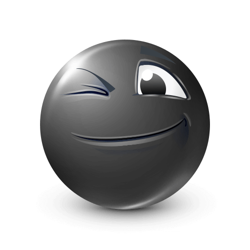 Wink Black Emoji meaning