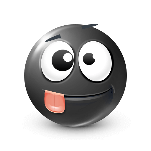 Dizzy Black Emoji