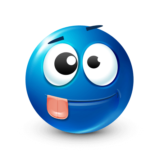 Dizzy Blue Emoji









