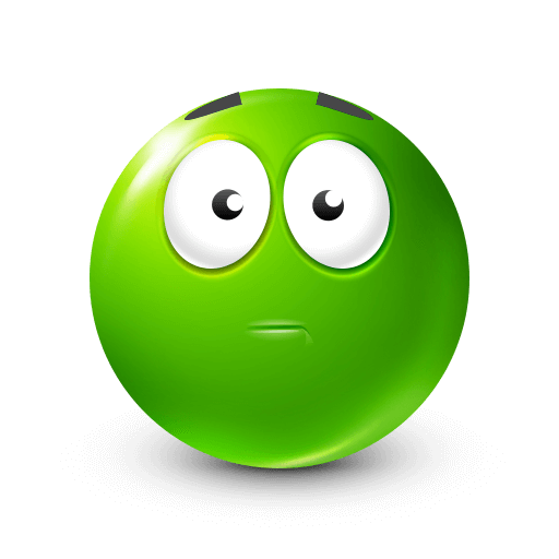 Green Appalled Face
