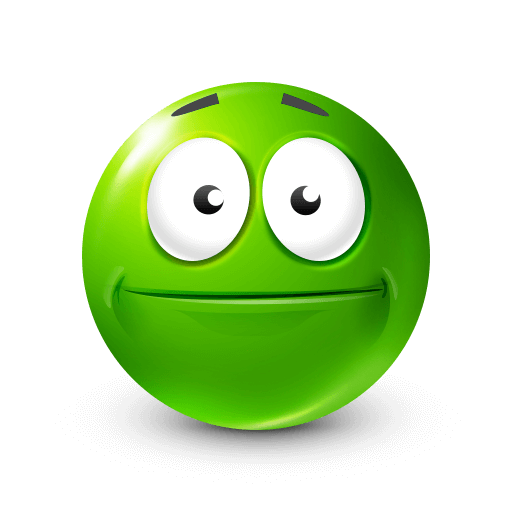 Subtle Green Smile