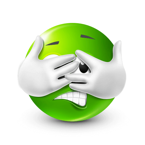 scared green face emoji
