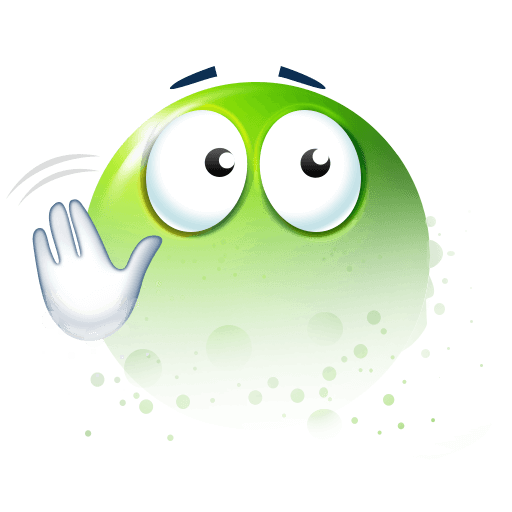 vanishing green face









