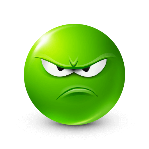 sad green emoji