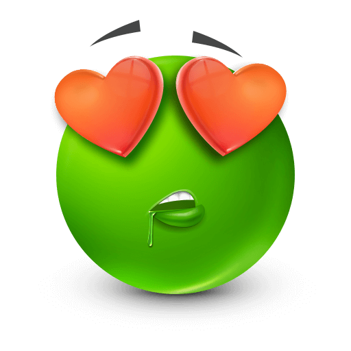 green heart eyes









