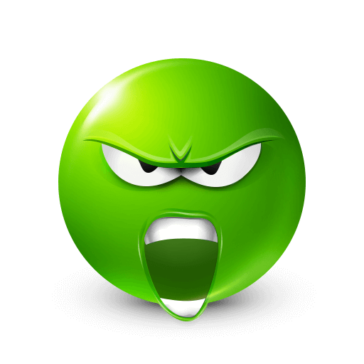 Angry Green Emoji