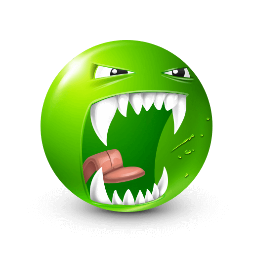 green beast face roaring in anger








