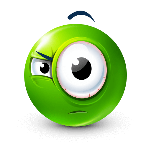   green suspicious eyes









