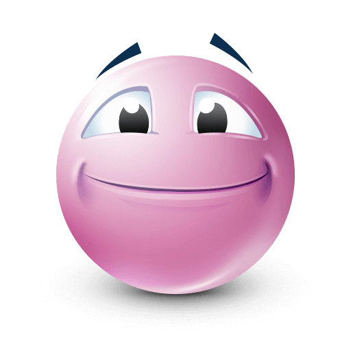 happy pink smile