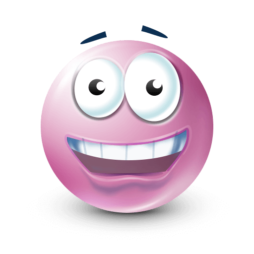 wild pink smiley