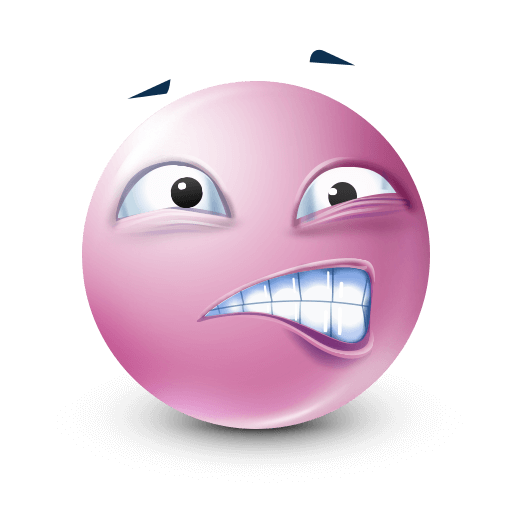 pink cringe face