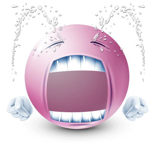 crying pink face emoji









