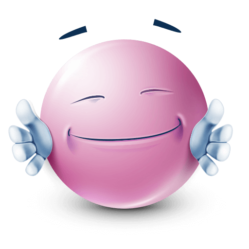 hugging pink emoji
