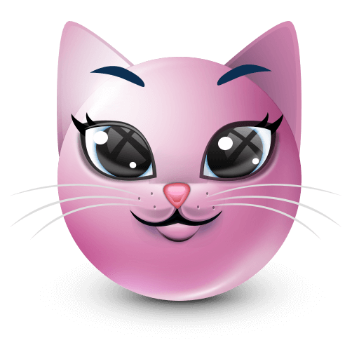 pink cat emoji