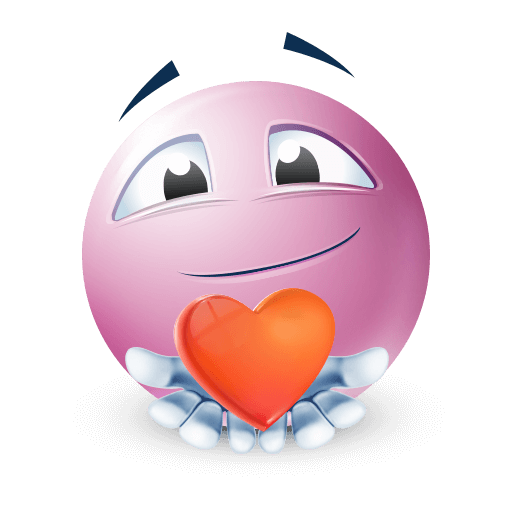 heartfelt pink emoji









