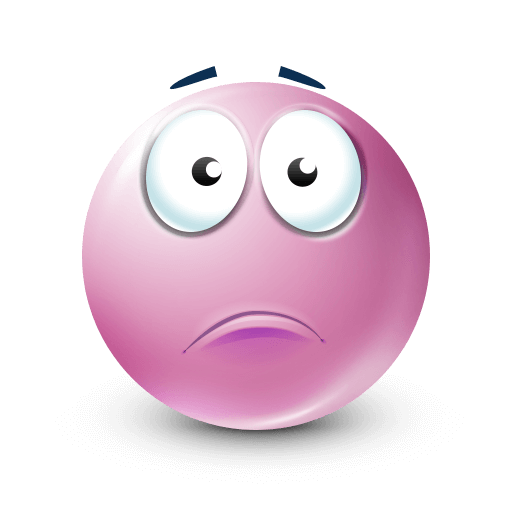 pink confused face