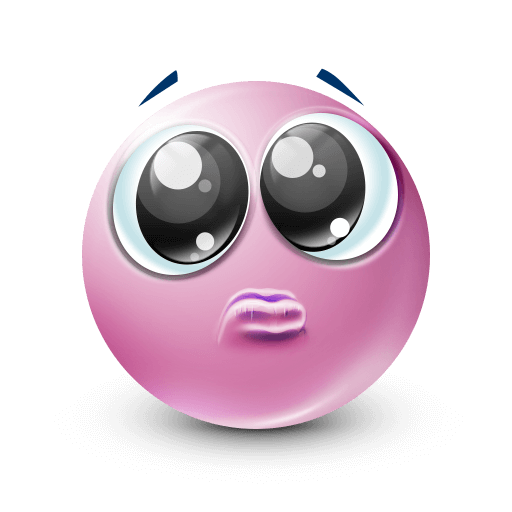 pink pleading face








