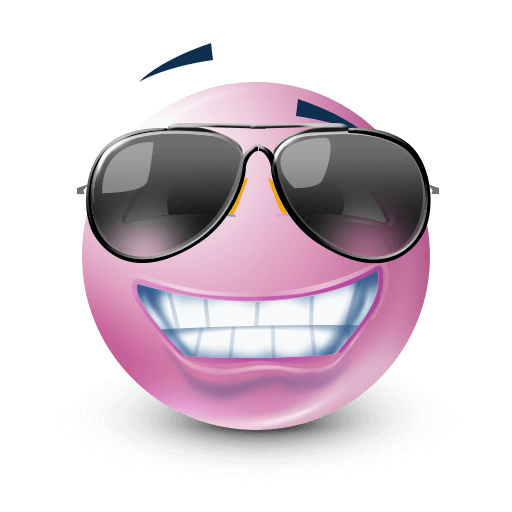 Cool Pink Emoji