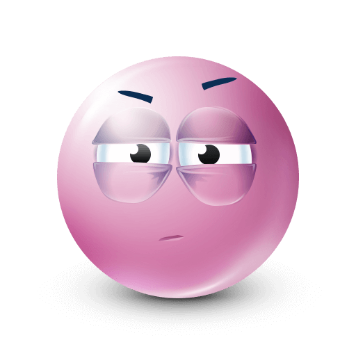 doubtful pink emoji









