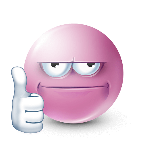 pink thumbs up emoji









