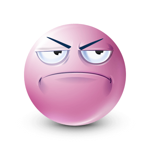 pink unamused face