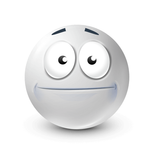 neutral white smile emoji