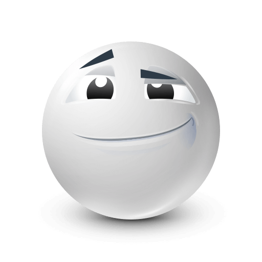 cool white glance emoji