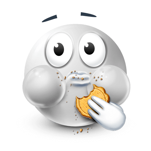 cookie munching emoji