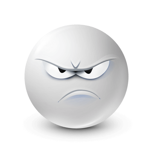 sad white emoticon