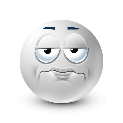 white face showing frustration